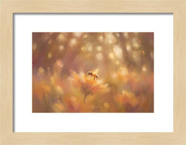 Bee Among Blossoms
