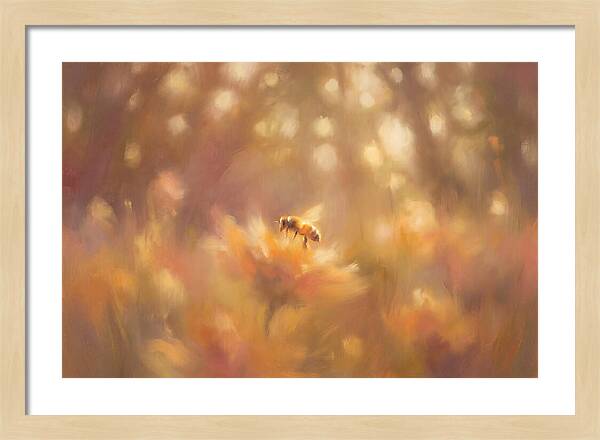 Bee Among Blossoms