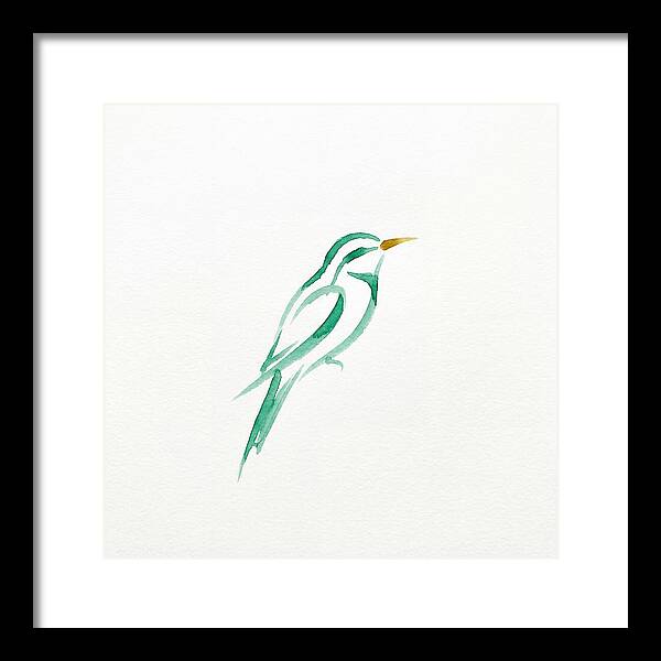 Bee Eater In Minimalist Style