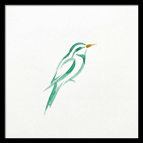 Bee Eater In Minimalist Style