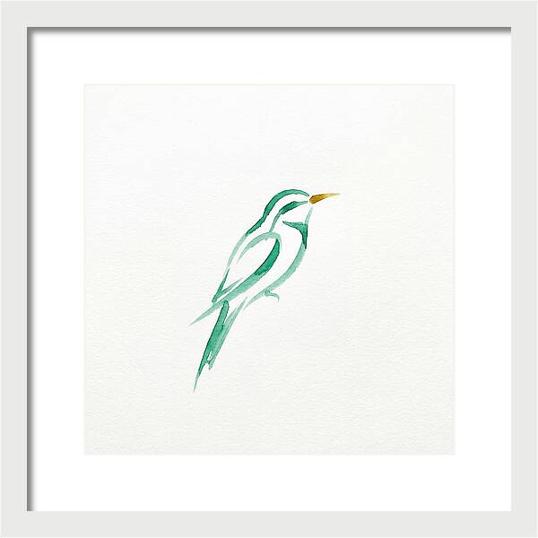 Bee Eater In Minimalist Style