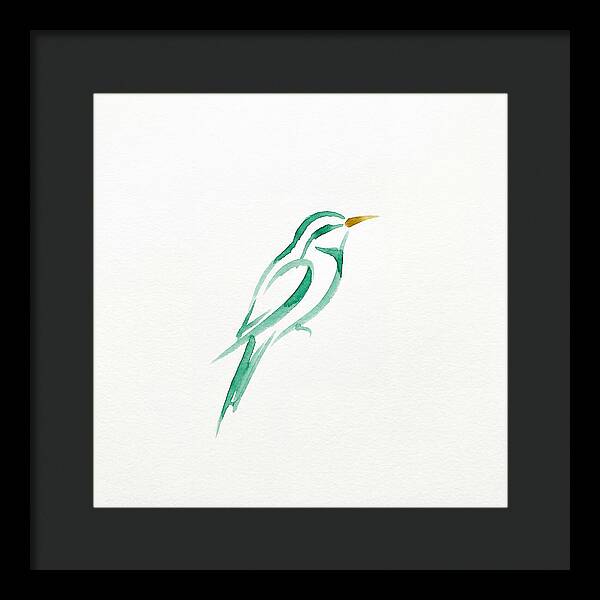 Bee Eater In Minimalist Style