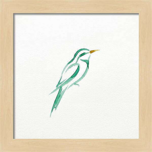 Bee Eater In Minimalist Style