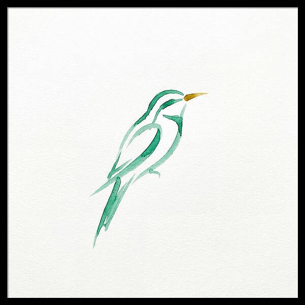 Bee Eater In Minimalist Style