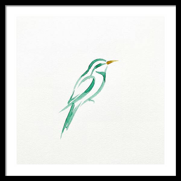 Bee Eater In Minimalist Style