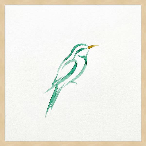 Bee Eater In Minimalist Style