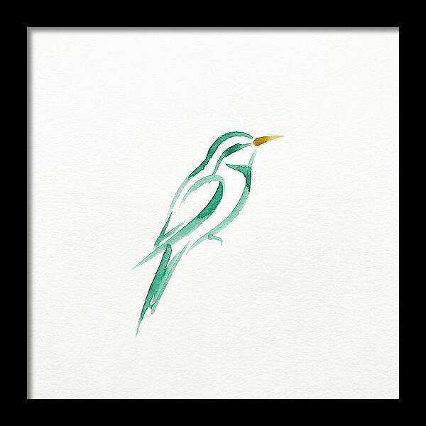 Bee Eater In Minimalist Style