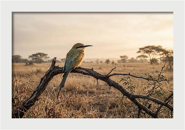 Bee Eater Perched At Dawn