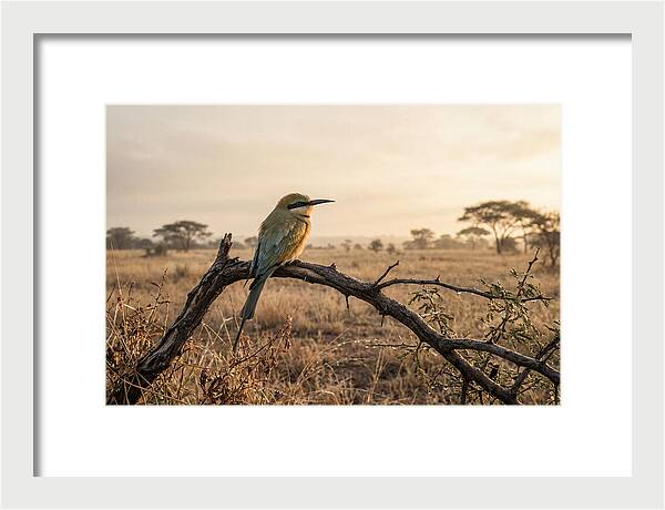 Bee Eater Perched At Dawn