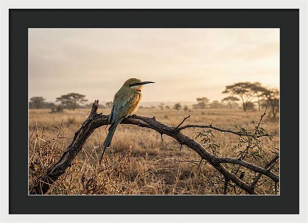 Bee Eater Perched At Dawn