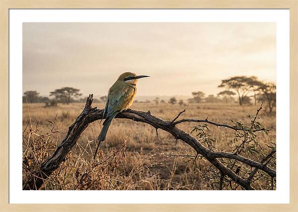 Bee Eater Perched At Dawn