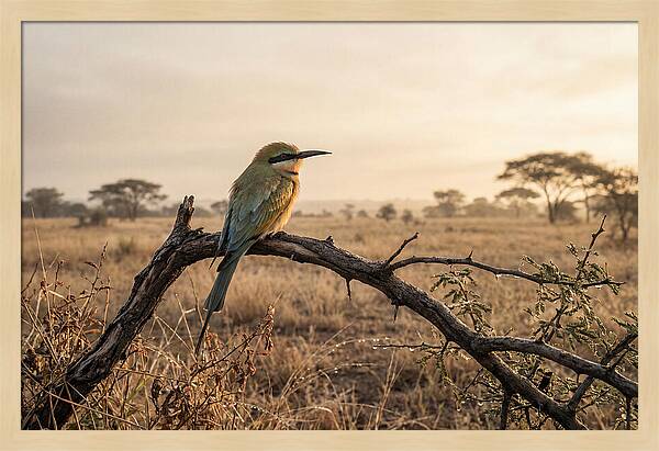 Bee Eater Perched At Dawn