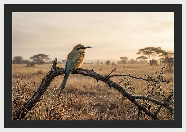 Bee Eater Perched At Dawn