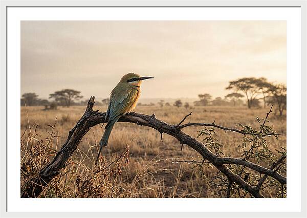 Bee Eater Perched At Dawn