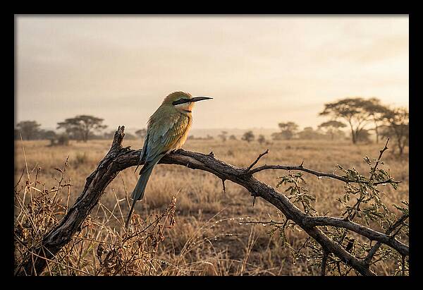 Bee Eater Perched At Dawn