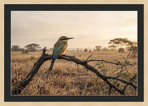 Bee Eater Perched At Dawn