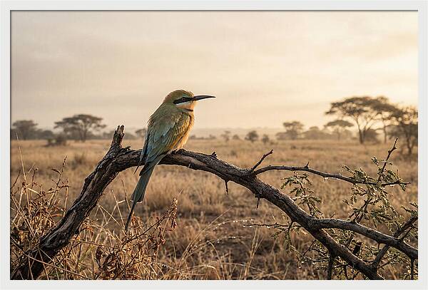 Bee Eater Perched At Dawn