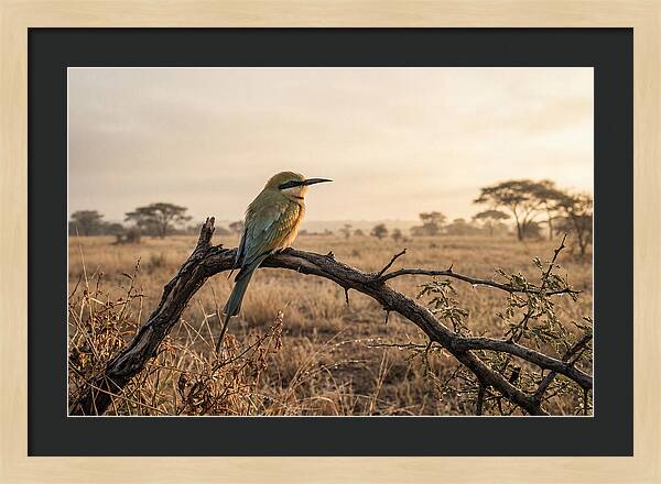 Bee Eater Perched At Dawn
