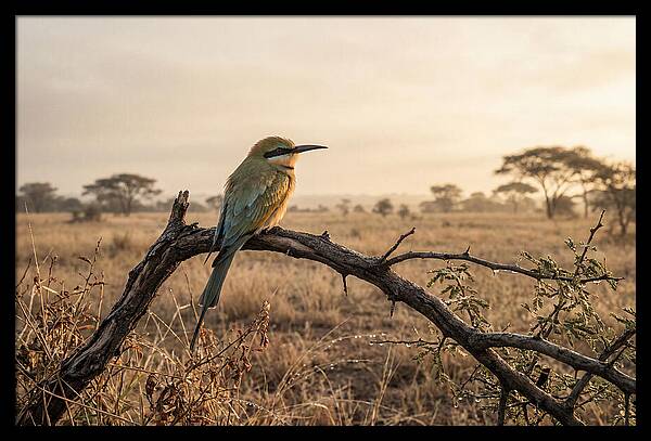 Bee Eater Perched At Dawn