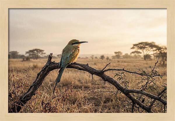 Bee Eater Perched At Dawn