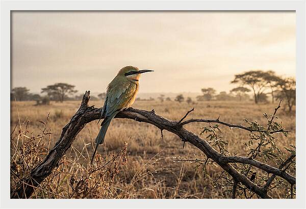 Bee Eater Perched At Dawn