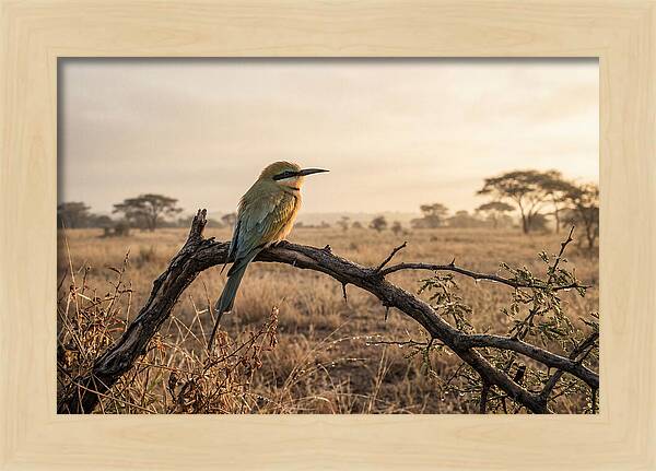 Bee Eater Perched At Dawn
