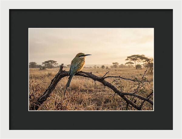 Bee Eater Perched At Dawn