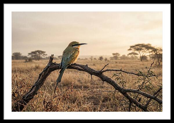 Bee Eater Perched At Dawn