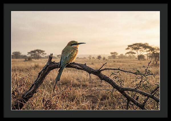 Bee Eater Perched At Dawn