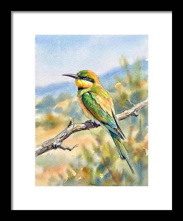 Bee Eater Perched In Nature