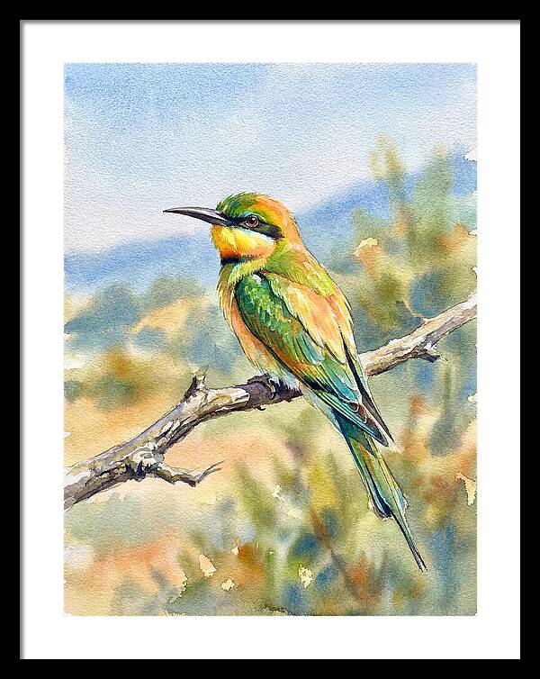 Bee Eater Perched In Nature