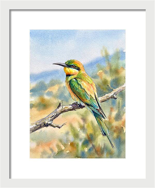 Bee Eater Perched In Nature