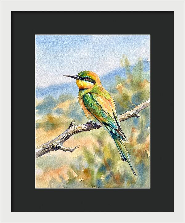 Bee Eater Perched In Nature
