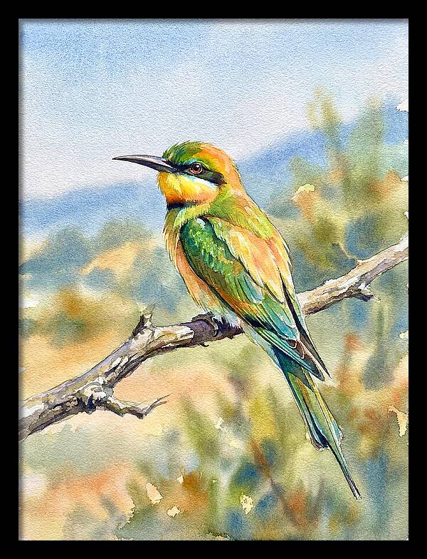 Bee Eater Perched In Nature