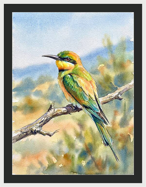 Bee Eater Perched In Nature