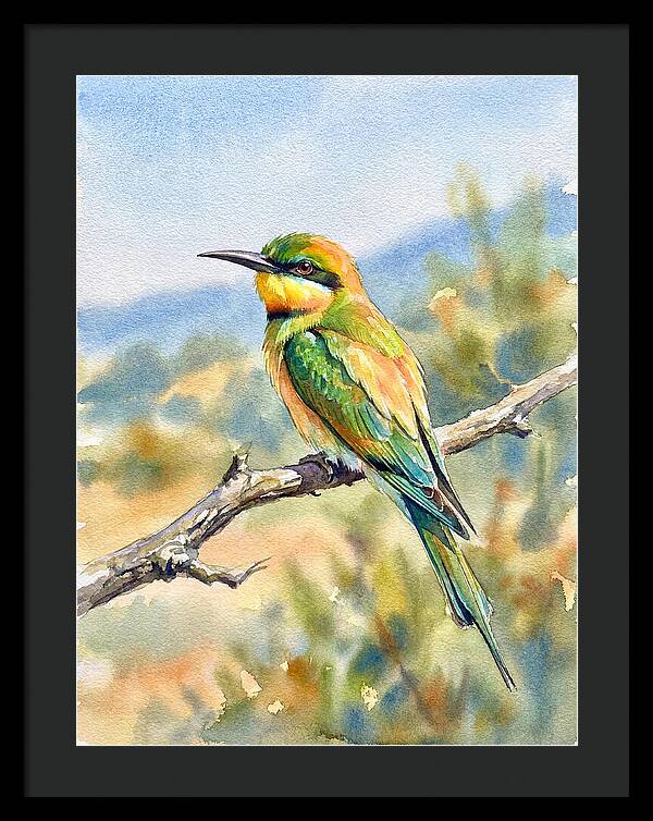 Bee Eater Perched In Nature