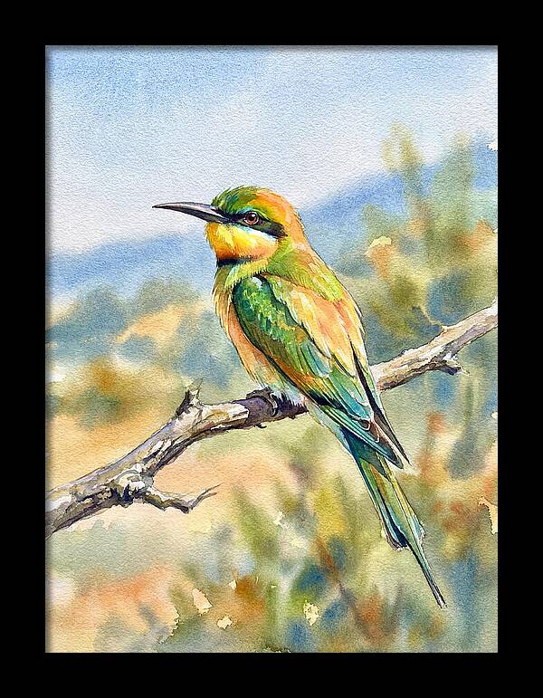 Bee Eater Perched In Nature