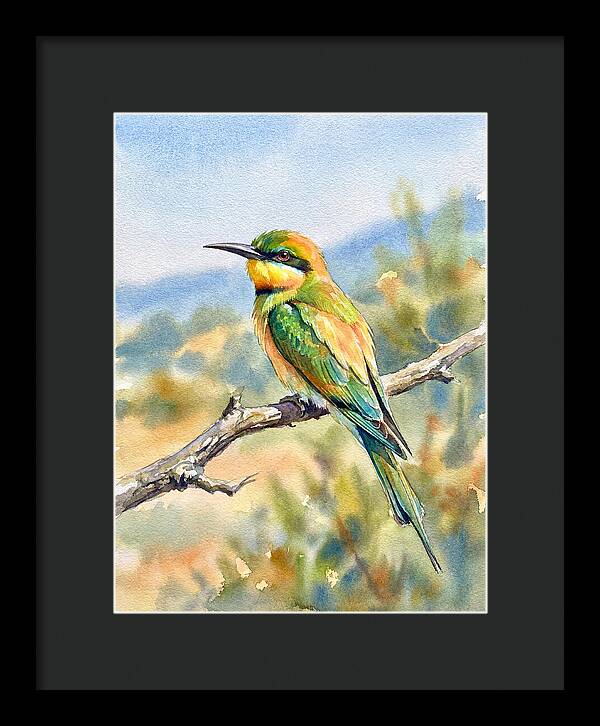 Bee Eater Perched In Nature