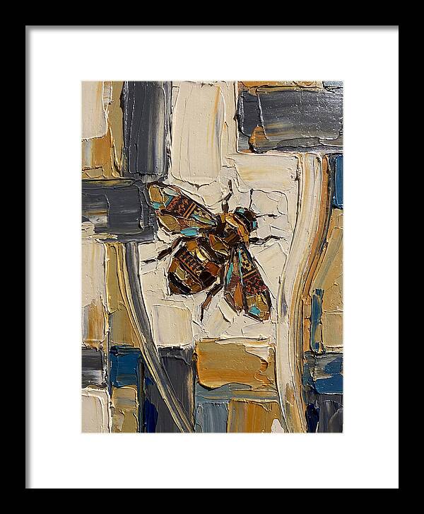 Bee In Abstract Harmony