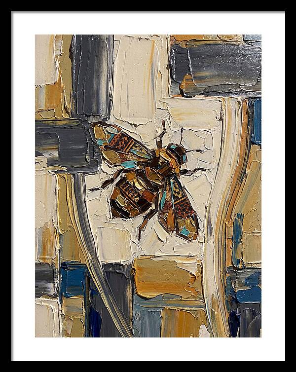 Bee In Abstract Harmony