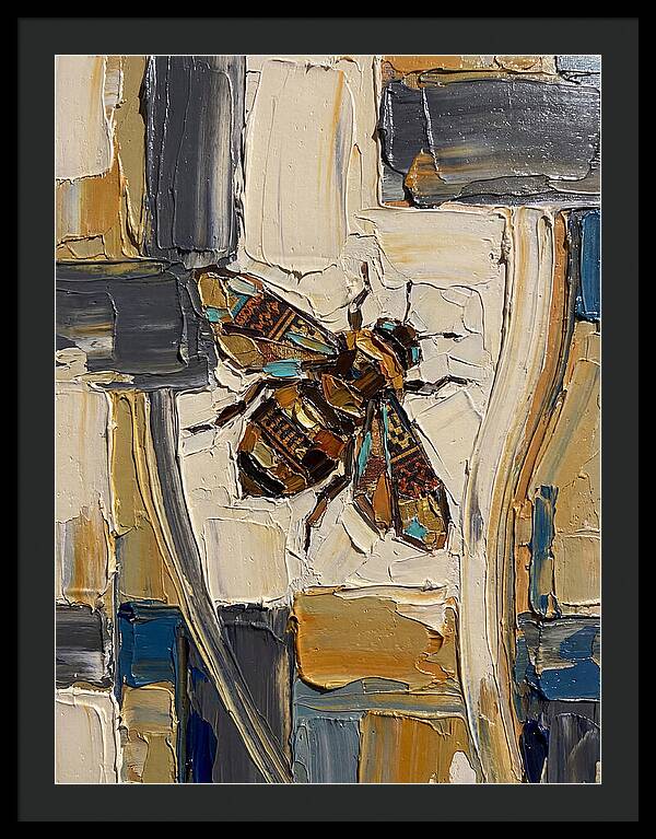 Bee In Abstract Harmony