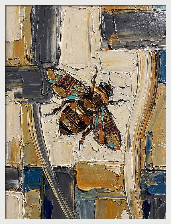 Bee In Abstract Harmony