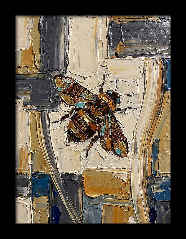 Bee In Abstract Harmony