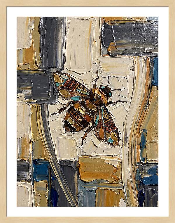 Bee In Abstract Harmony