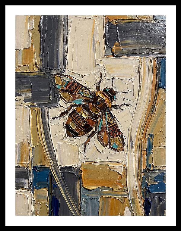 Bee In Abstract Harmony