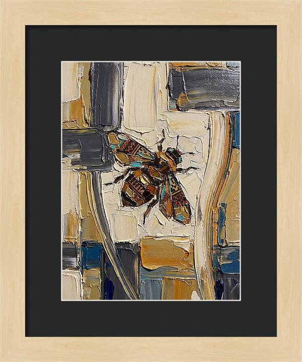 Bee In Abstract Harmony