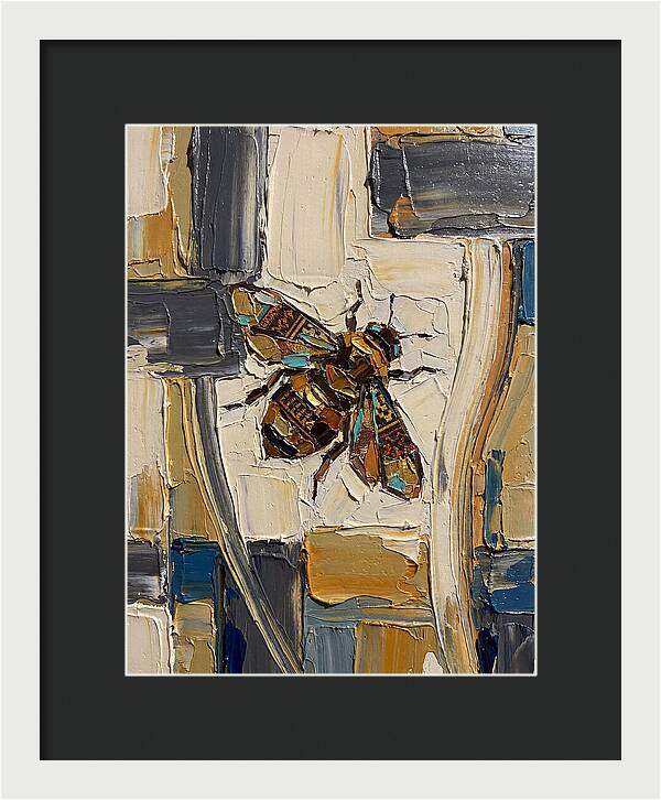 Bee In Abstract Harmony