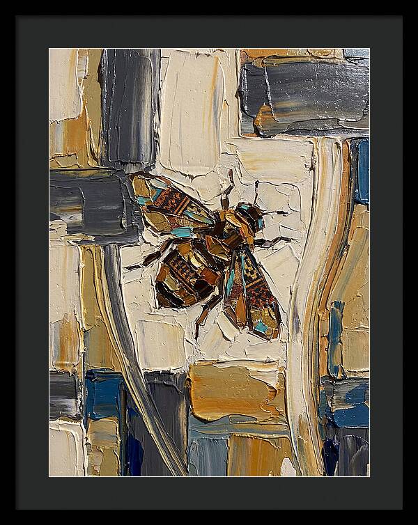 Bee In Abstract Harmony