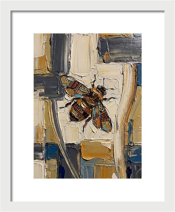 Bee In Abstract Harmony