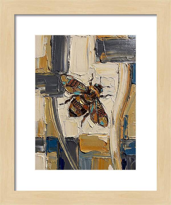 Bee In Abstract Harmony